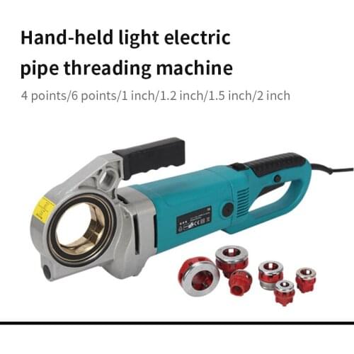 Hand-held manual threading machine electric galvanized pipe water pipe twisting machine threading tool