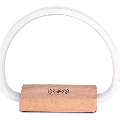 GTBL LED Table Lamp,Reading Night Light with Wireless Charger Bedside Desk Lamp with Contact Control Eye-Caring Lamp for Kids