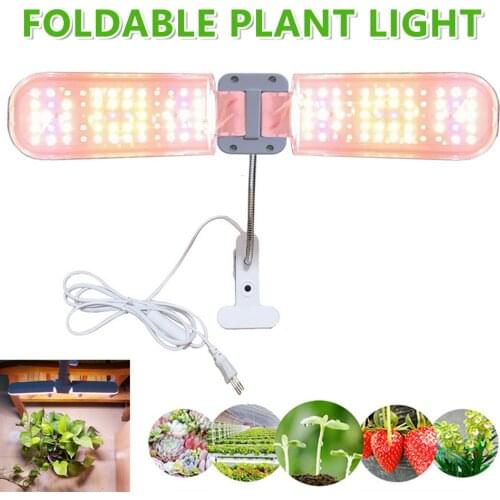 LED Grow Light Bulb Full Spectrum Foldable Adjustable Plant Grow Light with Clip for Indoor Plants Greenhouse Hydroponic Growing
