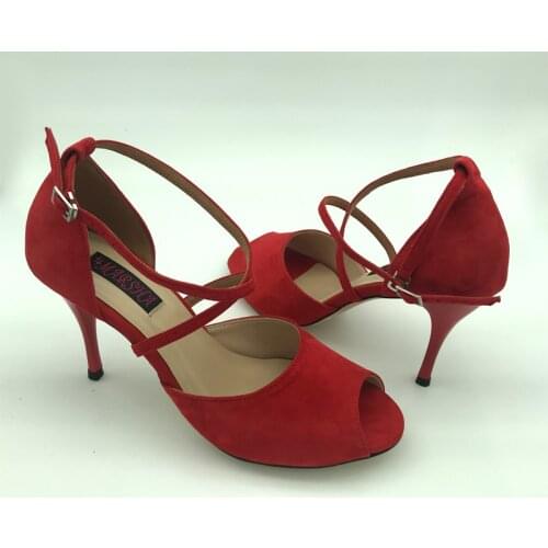 Argentina Tango Dance Shoes wedding & party shoes for women with leather hard outsole T6255R