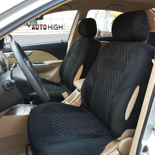 Universal Car Seat Covers AUTOHIGH Brand Suture Sedan Protectors for Most Car Truck Interior