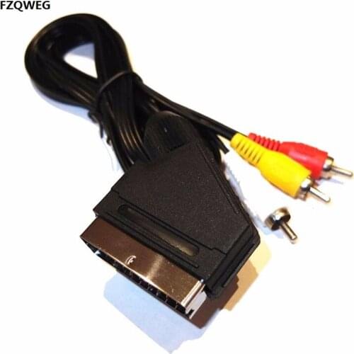 Free Shing High Quality Cable For snes av scart cable Nintendo Entertainment System for NES AV SCART Lead - Composite TV Cable