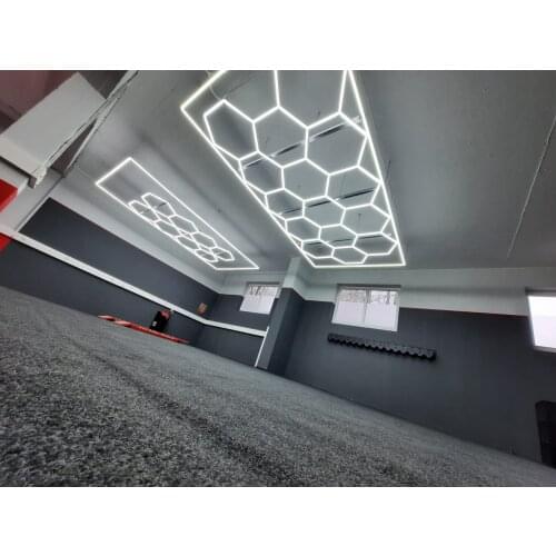 Factory Hive Design Hexagon LED Light for Car Care Equipment Room Workshop