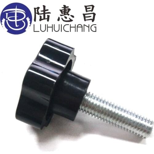 1pcs M12 Thread Star Shaped Clamping Nuts Knob For Industry Equipment Bakelite Plastic Head Handle Screw Head diameter 48