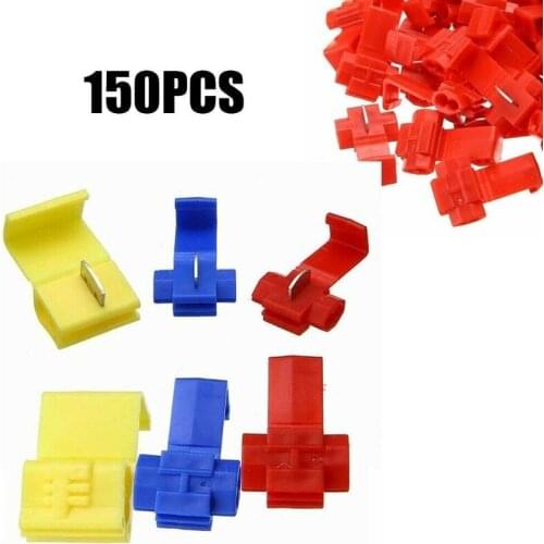 150Pcs Quick Splice Attachment Accessories Connector Ant Clip Terminals Cable Electrical Snap Terminal Crimp Connectors