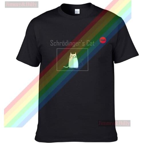 2021 Classic Schrodingers Cat Logo T Shirt For Men Limitied Edition Unisex Brand T-shirt Cotton Amazing Short Sleeve Tops