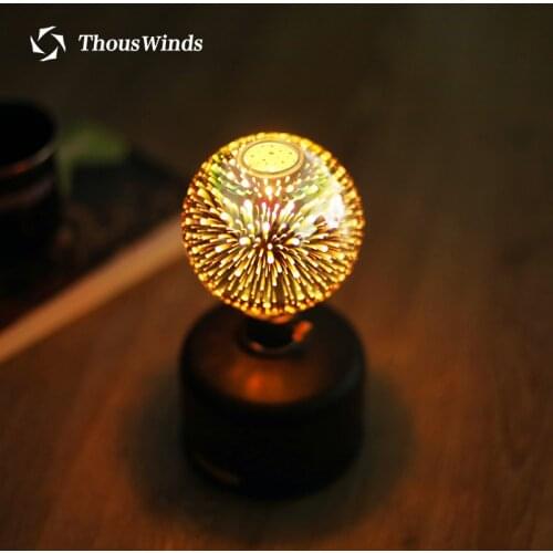 Thous Winds 3D Fireworks SP GL140 Lantern Wass Gas Lamp Glass Lampshade Outdoor Camping Lamp Glass Lantern Accessories