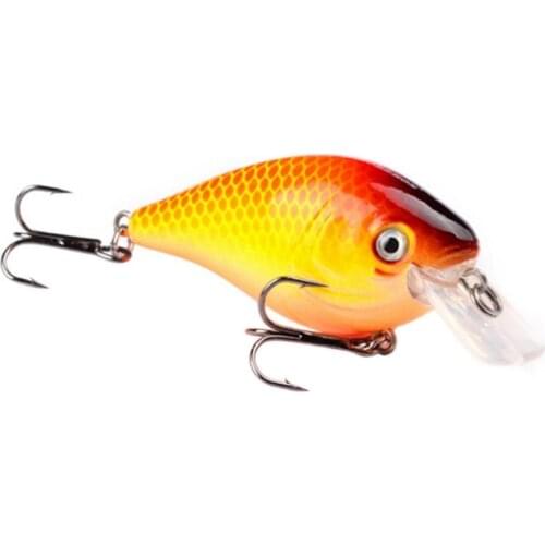 50% Hot Sale 1pcs High Quality Minnow Fishing Lures 7.6cm 12.7g Fishing Wobblers 3D Eyes Artificial Hard Bass tackle