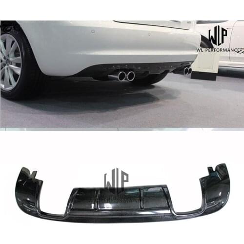 A3 Carbon Fiber Rear Lip Diffuser Car Styling For Audi A3 Back Bumper Car Body Kit 2009-2012