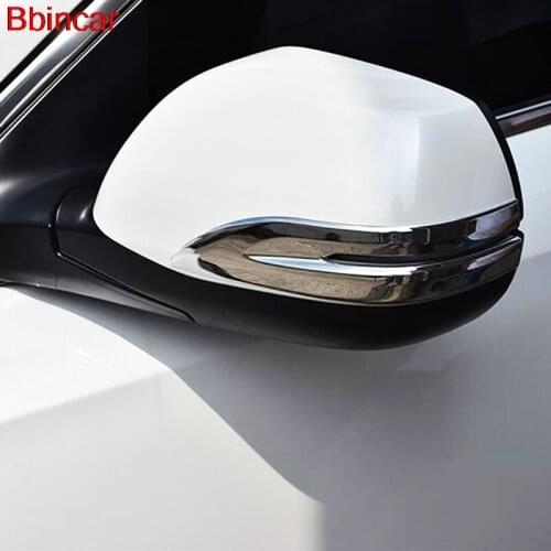 Bbincar ABS Chrome Rear View Rearview Side Mirror Cover Sticker Trim Exterior Styling 2pcs/Set For Honda CRV CR-V 2017 2018