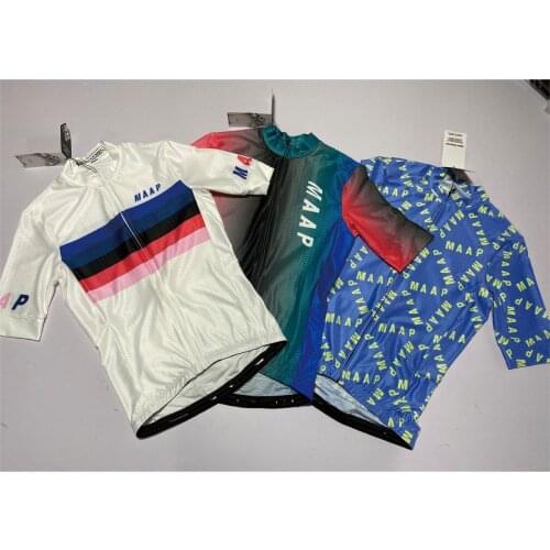 Short Sleeves Outdoor Cycling Jersey MTB Bike Clothing Breathable Ciclismo Aero Fit Maillot Maap Ciclista Wear