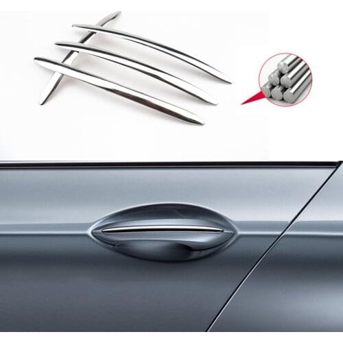 Chrome Car Styling Door Handle Cover Decoration Trim Accessories Sticker For BMW 5 Series F10 F11 520i 525i 530i 2010-2015