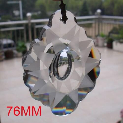240pcs/lot 76mm crystal lighting accessories crystal trimming pendant Crystal Chandelier Parts free shipping