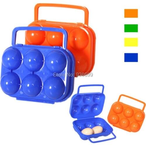 6-count egg container PPcarrier, storge-case,holder, camping cookware,picnic,hiking,canoeing,cooler