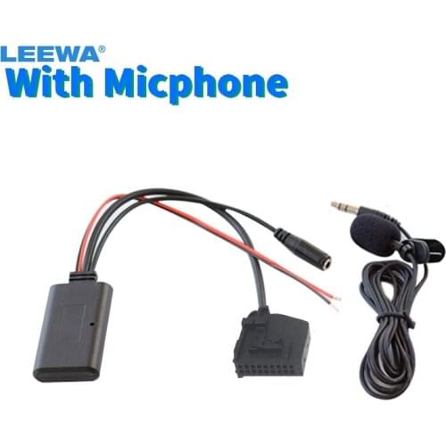 LEEWA 5X Car Stereo Audio Interface Bluetooth Wireless Module Aux Cable For Mercedes Comand 2.0 W211 R170 W164 Receiver Jun5