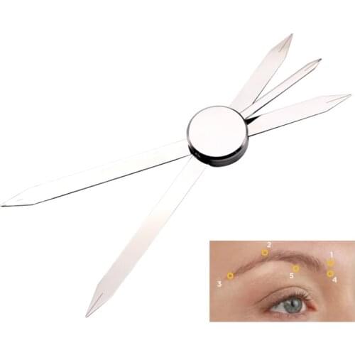 Ruler Positioning Bow Eyebrow Mapping Make Up Measuring Tool Thread Dyeing Liners Semi Permanent Microblading Safe