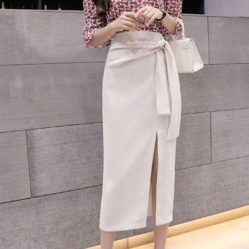 LLYGE Pencil Skirts With Flowers