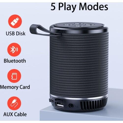TG528 TWS Small Mini Wireless Bluetooth Speaker Portable FM Radio TF AUX USB Speakers Subwoofer Music Column Boom Box Altavoz