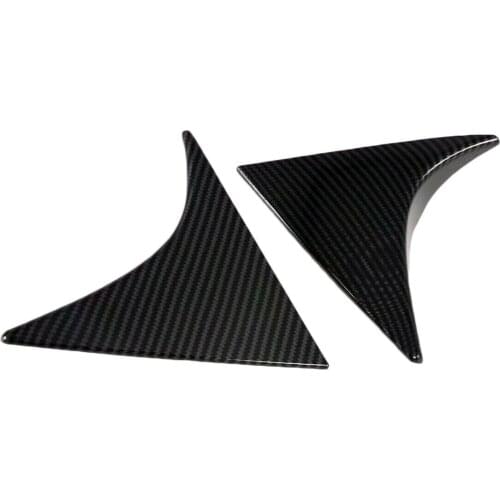 Carbon Fiber Tail Rear Window Triangle Wing Spoiler Cover Trim Fit For Hyundai Tucson 2019 2020 2021 Accessories