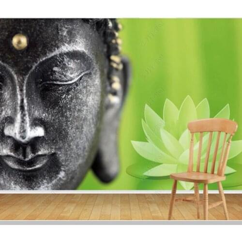 Papel de parede Buddha statue 3d wallpaper mural,living room tv wall bedroom wall papers home decor spa Yoga wall paper
