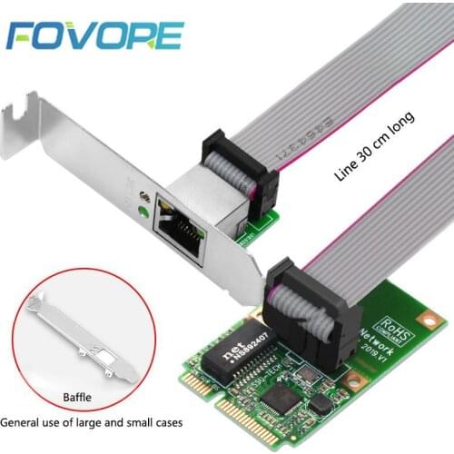 Desktop Computer Mini PCI-E Bus Interface RJ45 Network Interface Gigabit Wired Network Card Mini PCIE Network Card RJ45 Adapter