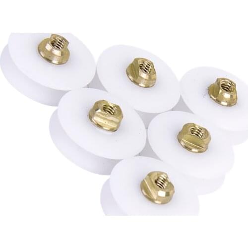 New Hot Sale High Quality 6pcs Replacement Shower Door Roller Runner Wheel 22.5mm Diameter for Home Decoration Supplies