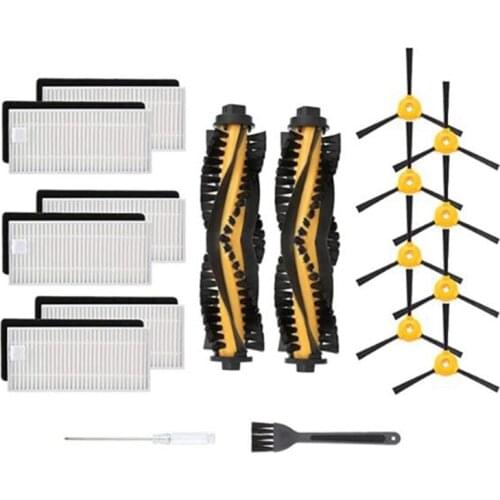 Main Brush Filters Side Brushes for ECOVACS DEEBOT N79S N79 500 Robotic Vacuum Replacement Accessories Kit
