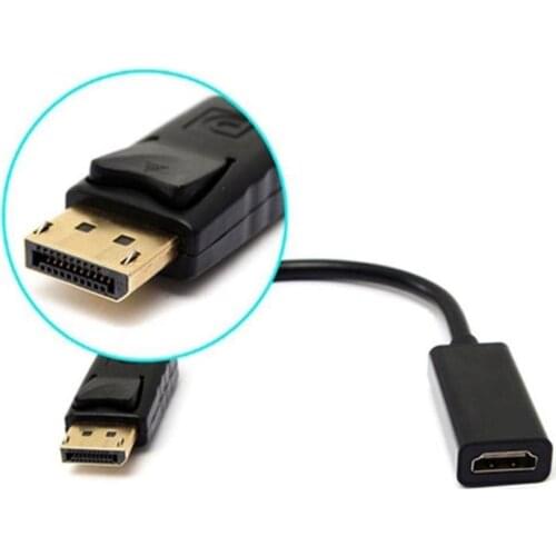 DP Display Port Male To HDMI-compatible Female Cable Converter For PC HP/DELL /Lenovo Adapter wire T4O4