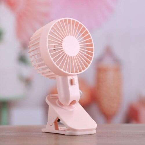 Rechargeable Portable Clip Mini Fan 360 Degree Rotation Desktop USB Fan Mute Baby Stroller Fan for Home Office Outdoor Travel