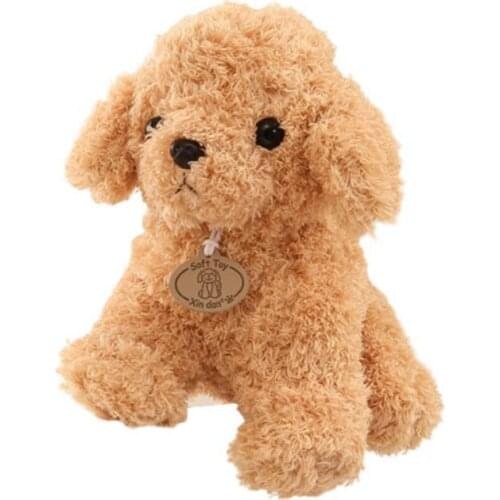 Teddy Dog Lucky Realistic Simulation Dog Poodle Plush Stuffed Plush Realistic Figure Toys For Kids Handmade Toys Toy Dog An I8X3