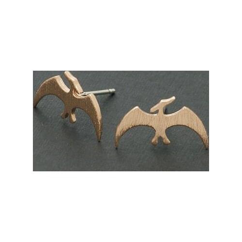 Daisies 10pairs/lot--Retro Animal Earrings Women Handmade Pterodactyl Dinosaur Stud Earrings Statement Boucle D'oreille Femme