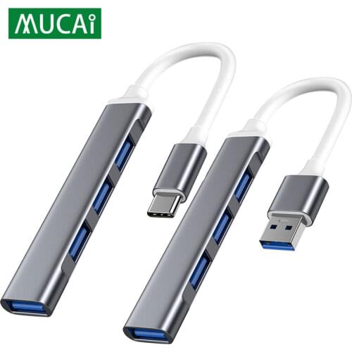 Type C USB C HUB 3.0 3.1 4 Port Multi Splitter Adapter OTG For Lenovo HUAWEI Xiaomi Macbook Pro 15 Air Pro Accessories USB Hub