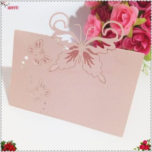 10pcs Butterfly Laser Cut Wedding Party Table Name Place Cards Favor Decor Wedding Decoration Birthday Party Supplies 7Z