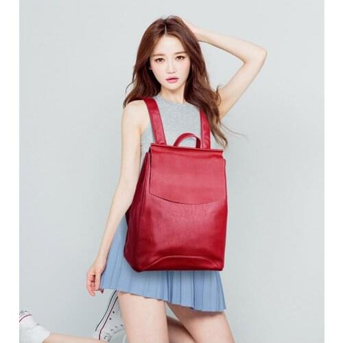 2021 Ladies Bagpack Luxury Designer Large Capacity Casual Girls Female Leather Backpacks High Quality