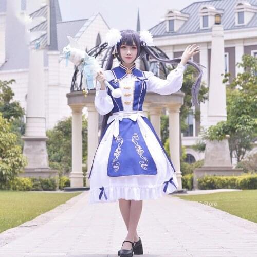 Anime Game Miracle Nikki Cosplay Costume Lolita Dress Dream Of Spring Gift Carnival Christmas Halloween Headwear Full Set
