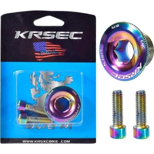 MTB Crank Cover M18/M20 Crankset Screw Cap Aluminum Crank Cover BMX Road Bike Arm Bolt Mountain Bike Parts Accessories