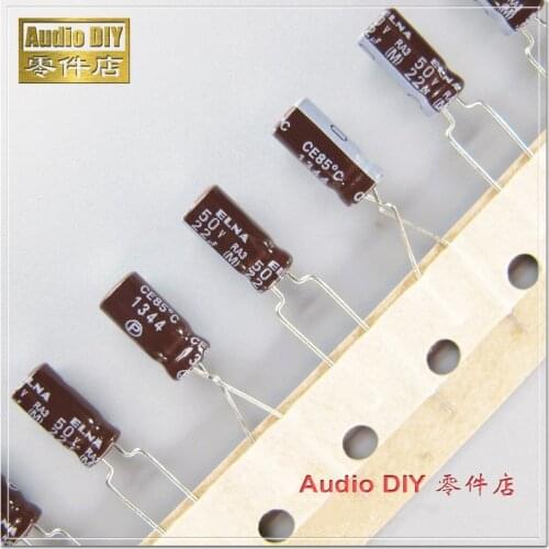 20PCS/100PCS ELNA Brown RA3 Series 22uF 50V 50V22UF Audio Electrolytic Capacitor
