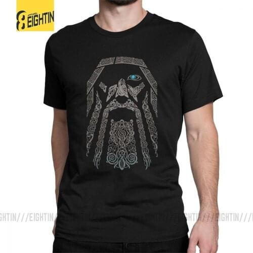 Odin Viking T Shirt Valhalla Son Of Odin T-Shirts Men Short Sleeves Casual Tee Shirt Round Collar 100% Cotton Tops Latest