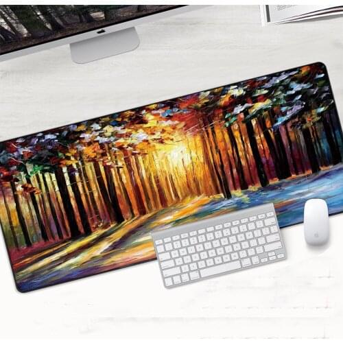 900x400x2mm Painting DIY Custom Mouse Pad Gamer Grande Locking Edge Computer Keyboard Desk Mat Table Gaming Mousepad for Office