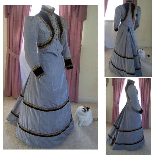 Historical!Customer-made Halloween Dresses Gothic Cosplay Victorian dress Renaissance Dress Steampunk dress SZ US6-36 V-218