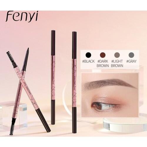 Eyebrow Pencil Waterproof Natural Long Lasting Ultra Fine 1.5mm Eye Brow Tint Cosmetics Brown Color Brows Make Up