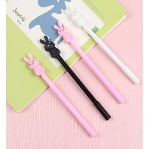 DL Z403 creative stationery cute cartoon shape three-dimensional rabbit neutral pen student signature pen water pink rabbit