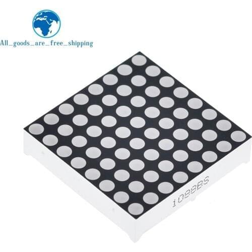 TZT 8x8 8*8 Mini Dot Matrix LED Display Red Common Anode Digital Tube 16-pin 20mmx20mm 1.9mm DIY Electronic Kit For Arduino