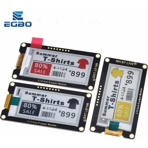 2.13" 2.13 Inch Epaper Module E-paper E-Ink EInk Display Screen SPI Support For Arduino UNO STM32 Raspberry PI ESP32
