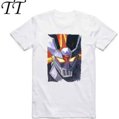 Asian Size Men Women Printing Classic Japanese Anime Mazinger Z Fashion T-shirt Summer O-Neck Short Sleeves T-shirt HCP4143