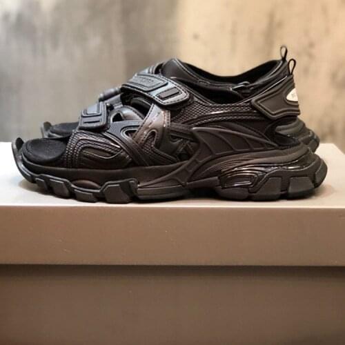 Couple track Torre shoes sandals men ins tide summer new hook and loop platform Paris sandals and slippers beach shoes