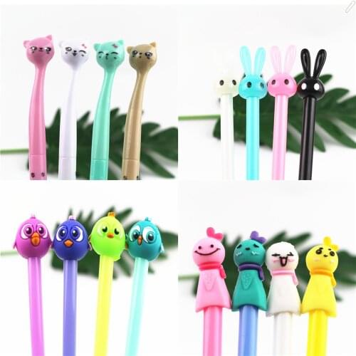 Optional many cartoon various style gel pen and writing pen refill pen Stationery office for school 2020