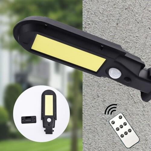 60/100COB LED Solar Garden Light Outdoor Motion Sensor Wall Lamp Waterproof Solar Powered Led Wall Street Light For Garden Path