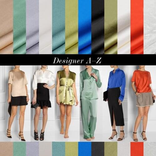 Natural Light Luxury 16 Spring and Summer Italian New Technology Elastic Heavy Cellulose Base Fiber Fabric