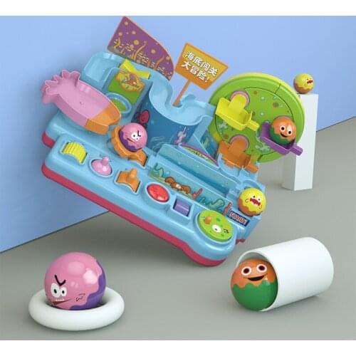 New Children Track Car Adventure Game Racing Rail Car Model Racing Educational Toys Brain Game Mechanical Interactive Train Toy